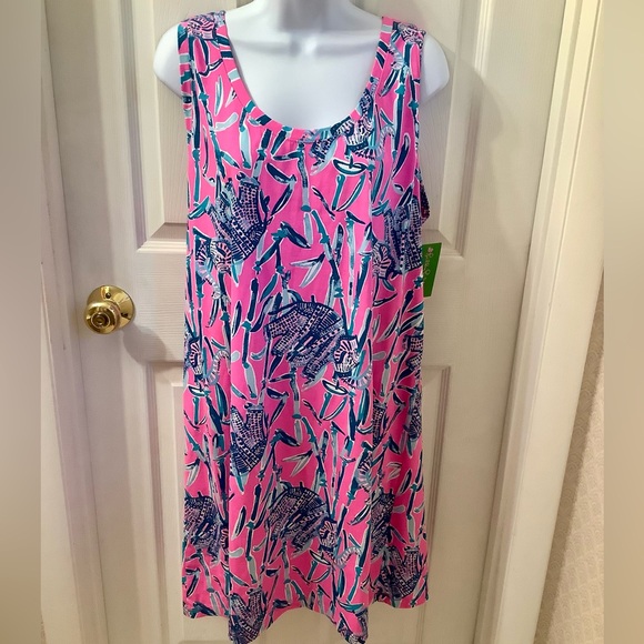 NEW Lilly Pulitzer Raylee Dress Mandavilla Pink Extra Lucky - XL - Picture 3 of 14